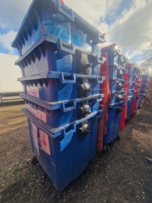 10x 110ltr Wheelie Bins