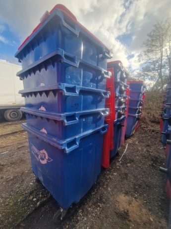 10x 110ltr Wheelie Bins