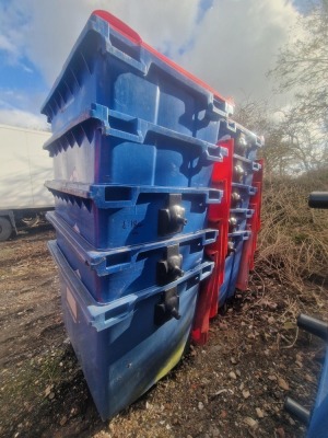 10x 110ltr Wheelie Bins