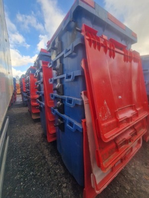 10x 1100ltr Wheelie Bins - 2