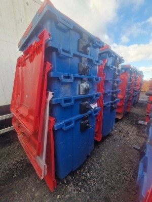 10x 1100ltr Wheelie Bins - 4
