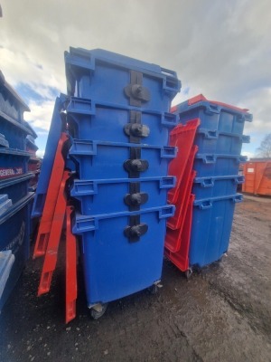 10x 1100ltr Wheelie Bins - 4