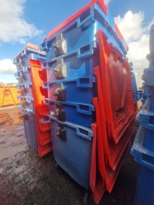 10x 1100ltr Wheelie Bins - 2
