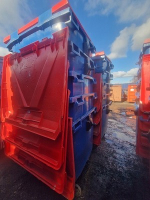 10x 1100ltr Wheelie Bins - 4