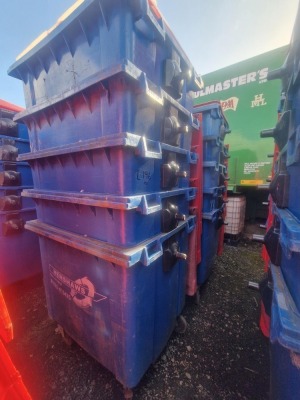 10x 110ltr Wheelie Bins