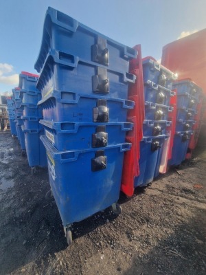 10x 110ltr Wheelie Bins