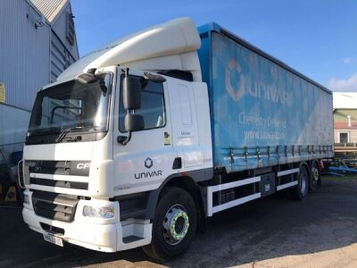 2013 DAF CF75 310 6x2 Rear Lift Curtainside Rigid