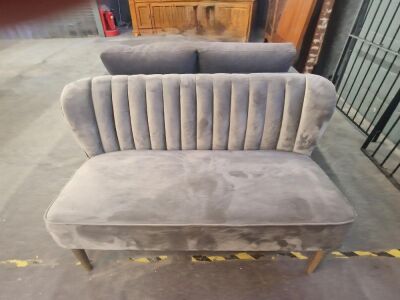 Light Grey 2 Seater Settee