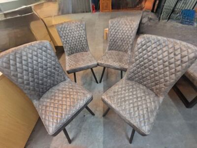 4x Light Grey Chairs