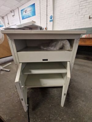 Metal 2 Shelf Cabinet