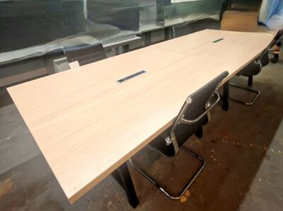 2x Boardroom Tables & 4 Chairs