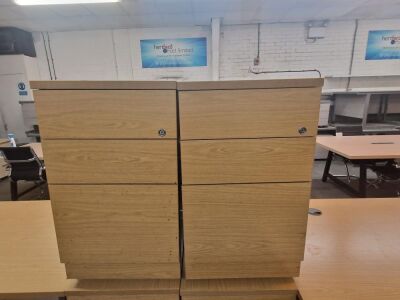 2x Pedestal Office Drawers