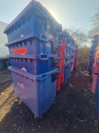 20x 660ltr Wheelie Bins