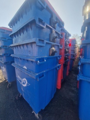 10x 110ltr Wheelie Bins