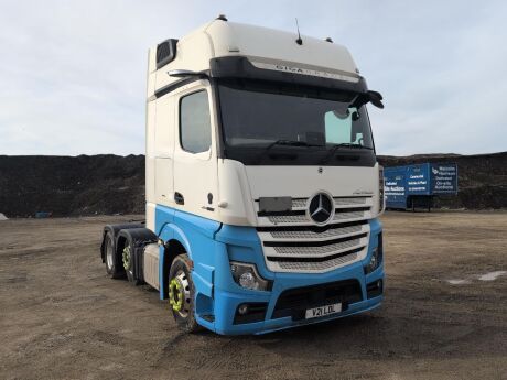 2021 Mercedes Actros 2558 Gigaspace 6x2 Midlift Tractor Unit