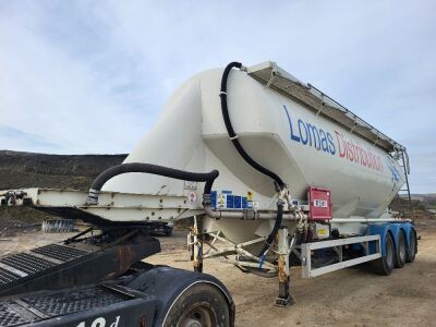 2011 Feldbinder 43³ Triaxle 3 Pot Powder Tank Trailer