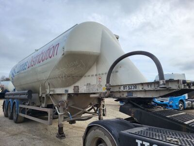 2013 Feldbinder 40³ 2 Pot Belly Triaxle Powder Tank Trailer