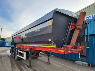 2013 Kelberg Triaxle Bath Tub Aggregate Tipping Trailer - 2