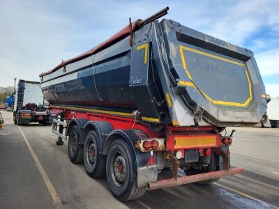 2013 Kelberg Triaxle Bath Tub Aggregate Tipping Trailer - 4