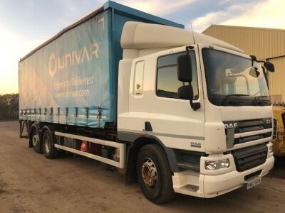 2013 DAF CF75 310 6x2 Resr Steer / Lift Demountable Curtainside Rigid