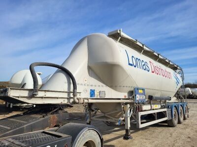 2018 Feldbinder 43m³ Triaxle 2 Pot Powder Tank Trailer