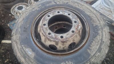 4x Miscellaneous Lorry Tyres & Rims