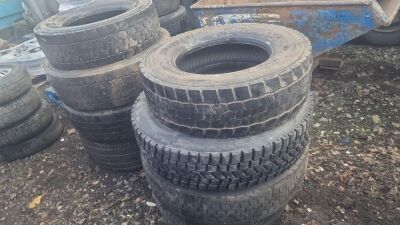 8x Miscellaneous Used Lorry Tyres