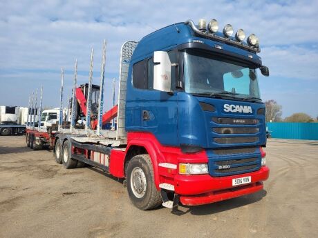 2016 Scania R490 6x4 Log Carrier & Drag