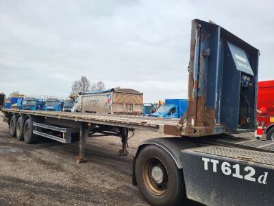 2003 Schmitz 13.6m FHT Cut Down Flat Euroliner