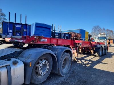 2007 Dennison Sliding Skeletal Trailer - 2