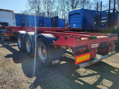 2007 Dennison Sliding Skeletal Trailer - 4