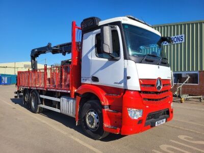 2016 Mercedes 2532 Bluetec 6x2 Rear Lift Dropside Grab Rigid