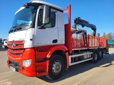 2016 Mercedes 2532 Bluetec 6x2 Rear Lift Dropside Grab Rigid - 2