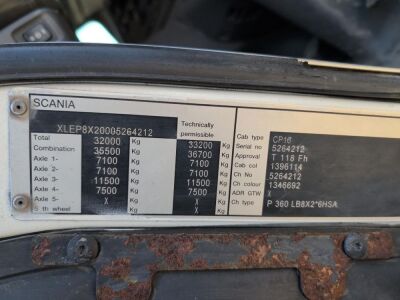 2011 Scania P360 8x2 Chassis Cab - 21