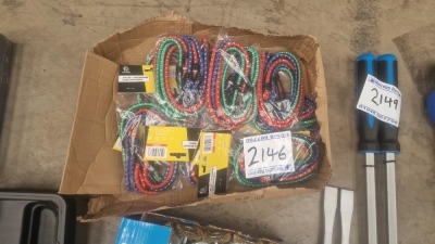 10 Bags of 3 Bungees - 1m Long