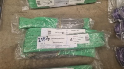 New & Unused 4x 2ton x 1mtr Lifting Straps