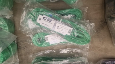 New & Unused 3x 2ton x 3mtr Lifting Straps