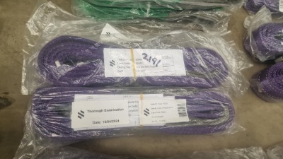 New & Unused 4x 1ton x 3mtr Lifting Straps