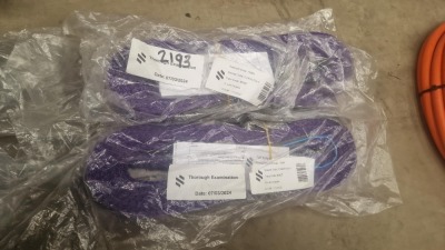 New & Unused 4x 1ton x 4mtr Lifting Straps