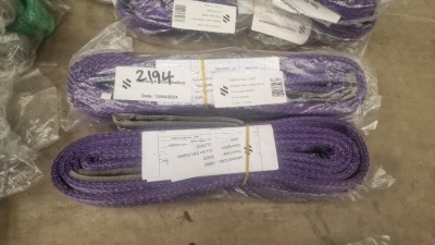 New & Unused 4x 1ton x 3mtr Lifting Straps