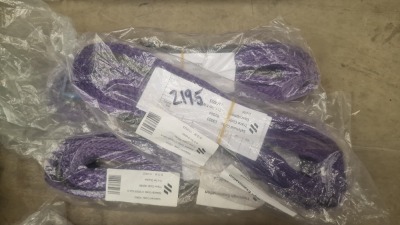 New & Unused 3x 1ton x 3mtr Lifting Straps