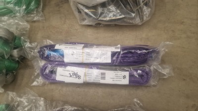 New & Unused 3x 1ton x 2mtr Lifting Straps