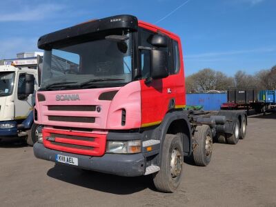 2011 Scania P360 8x4 Twin Steer Chassis Cab