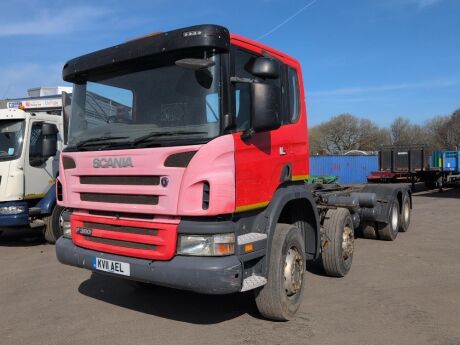 2011 Scania P360 8x4 Twin Steer Chassis Cab