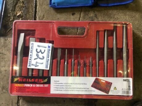 14pc Chisle and Punch Set 