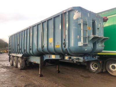 1994 Crane Fruehauf Triaxle Alloy Body Tipping Trailer