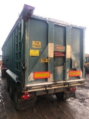 1994 Crane Fruehauf Triaxle Alloy Body Tipping Trailer - 4