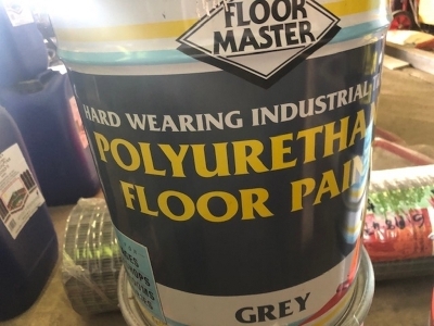 2 x 20 Litre Drums of Grey Floor Paint  - 3