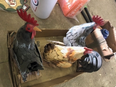3 x Ornamental Chickens - 4