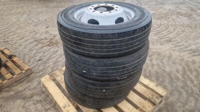 4x 225/70R19.5 Tyres & Rims - 2
